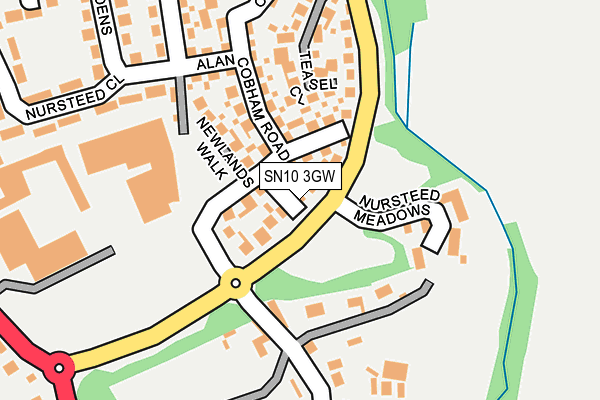 SN10 3GW map - OS OpenMap – Local (Ordnance Survey) SN10 3GW map - OS OpenMap – Local (Ordnance Survey)