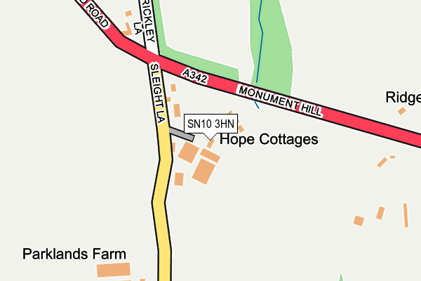 SN10 3HN map - OS OpenMap – Local (Ordnance Survey) SN10 3HN map - OS OpenMap – Local (Ordnance Survey)
