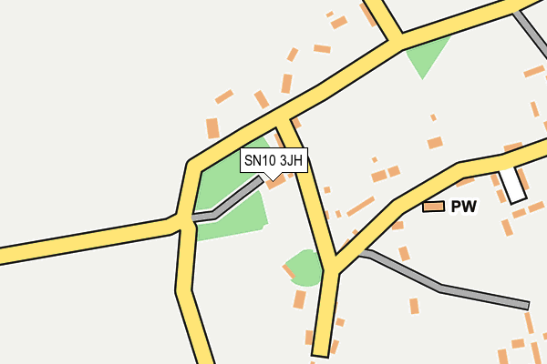 SN10 3JH map - OS OpenMap – Local (Ordnance Survey) SN10 3JH map - OS OpenMap – Local (Ordnance Survey)