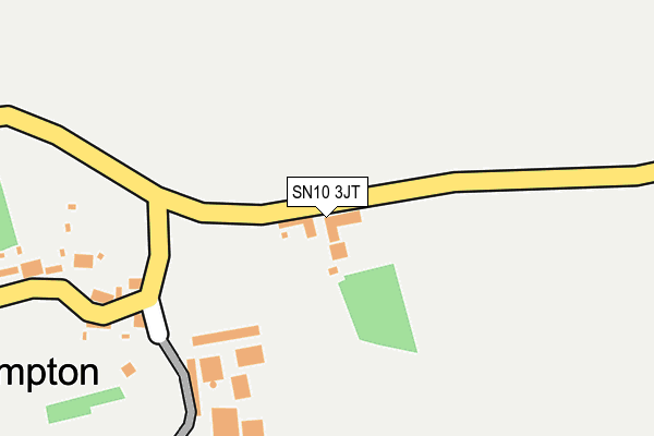 SN10 3JT map - OS OpenMap – Local (Ordnance Survey) SN10 3JT map - OS OpenMap – Local (Ordnance Survey)