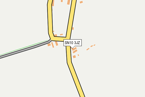 SN10 3JZ map - OS OpenMap – Local (Ordnance Survey)