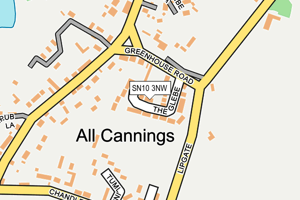 SN10 3NW map - OS OpenMap – Local (Ordnance Survey) SN10 3NW map - OS OpenMap – Local (Ordnance Survey)