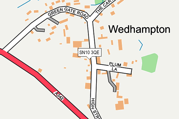 SN10 3QE map - OS OpenMap – Local (Ordnance Survey) SN10 3QE map - OS OpenMap – Local (Ordnance Survey)