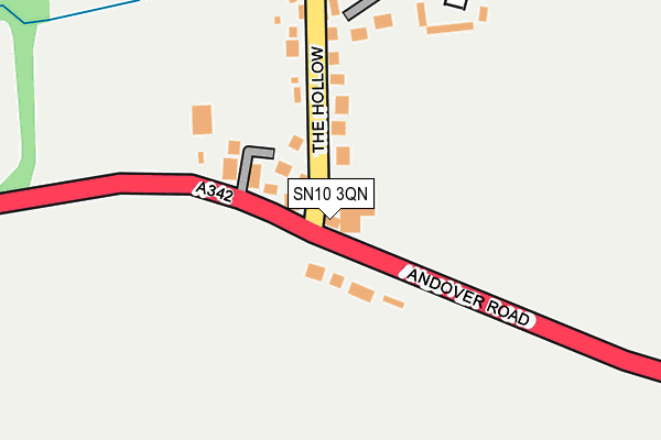 SN10 3QN map - OS OpenMap – Local (Ordnance Survey) SN10 3QN map - OS OpenMap – Local (Ordnance Survey)