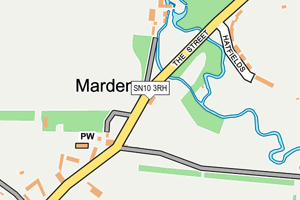 SN10 3RH map - OS OpenMap – Local (Ordnance Survey) SN10 3RH map - OS OpenMap – Local (Ordnance Survey)