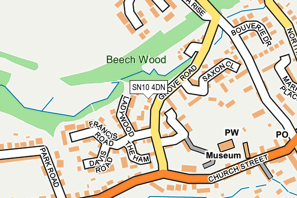 SN10 4DN map - OS OpenMap – Local (Ordnance Survey) SN10 4DN map - OS OpenMap – Local (Ordnance Survey)