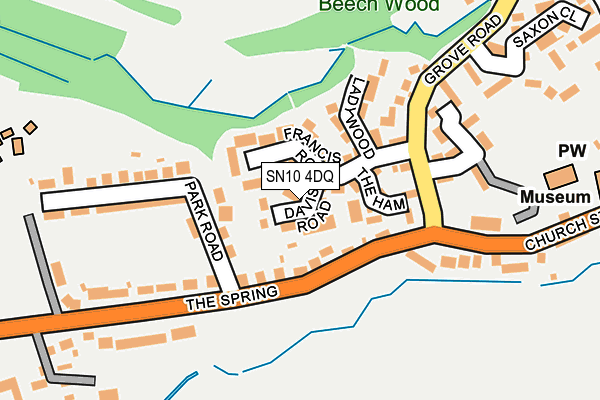SN10 4DQ map - OS OpenMap – Local (Ordnance Survey) SN10 4DQ map - OS OpenMap – Local (Ordnance Survey)