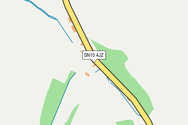 SN10 4JZ map - OS OpenMap – Local (Ordnance Survey)