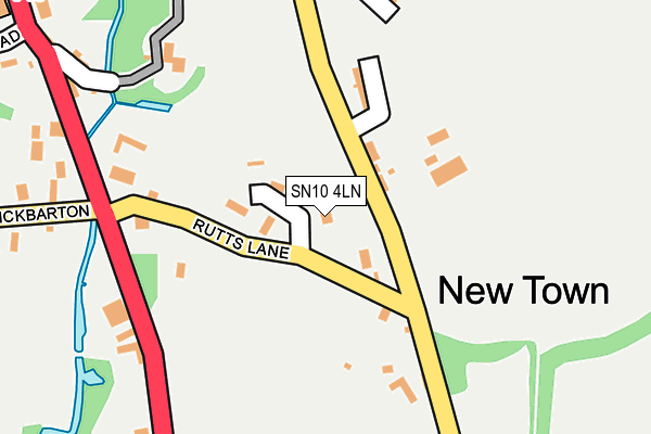 SN10 4LN map - OS OpenMap – Local (Ordnance Survey) SN10 4LN map - OS OpenMap – Local (Ordnance Survey)