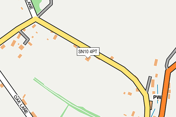 SN10 4PT map - OS OpenMap – Local (Ordnance Survey) SN10 4PT map - OS OpenMap – Local (Ordnance Survey)