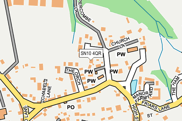 SN10 4QR map - OS OpenMap – Local (Ordnance Survey) SN10 4QR map - OS OpenMap – Local (Ordnance Survey)