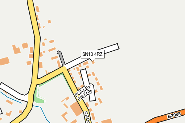 SN10 4RZ map - OS OpenMap – Local (Ordnance Survey) SN10 4RZ map - OS OpenMap – Local (Ordnance Survey)