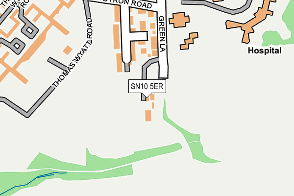 SN10 5ER map - OS OpenMap – Local (Ordnance Survey) SN10 5ER map - OS OpenMap – Local (Ordnance Survey)