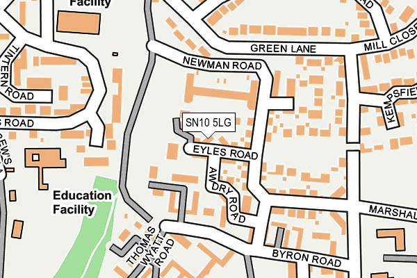 SN10 5LG map - OS OpenMap – Local (Ordnance Survey)