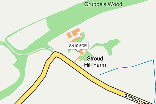 SN10 5QR map - OS OpenMap – Local (Ordnance Survey)