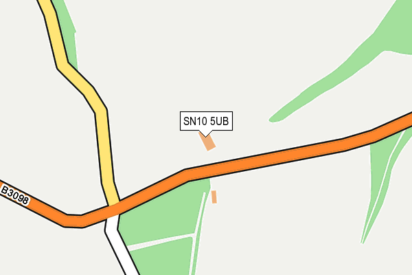 SN10 5UB map - OS OpenMap – Local (Ordnance Survey) SN10 5UB map - OS OpenMap – Local (Ordnance Survey)