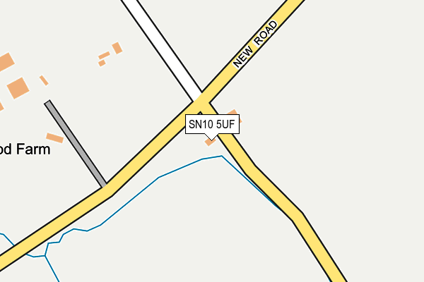SN10 5UF map - OS OpenMap – Local (Ordnance Survey) SN10 5UF map - OS OpenMap – Local (Ordnance Survey)