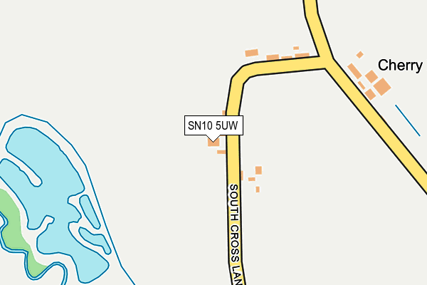 SN10 5UW map - OS OpenMap – Local (Ordnance Survey)