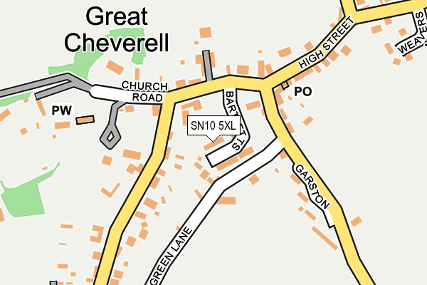 SN10 5XL map - OS OpenMap – Local (Ordnance Survey) SN10 5XL map - OS OpenMap – Local (Ordnance Survey)