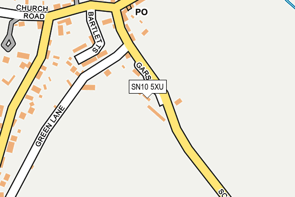 SN10 5XU map - OS OpenMap – Local (Ordnance Survey) SN10 5XU map - OS OpenMap – Local (Ordnance Survey)