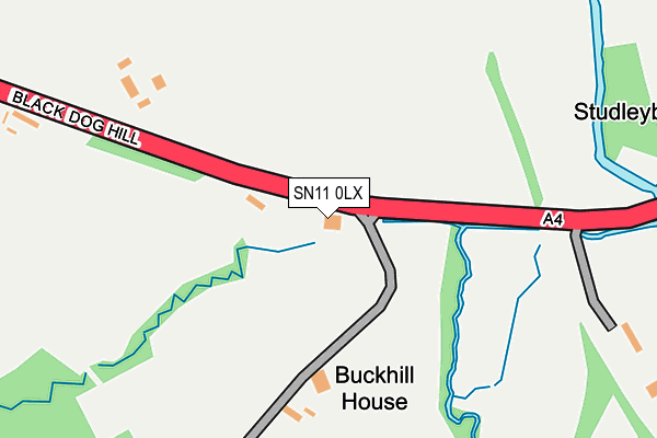 SN11 0LX map - OS OpenMap – Local (Ordnance Survey)