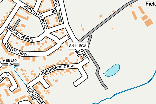 SN11 8GA map - OS OpenMap – Local (Ordnance Survey) SN11 8GA map - OS OpenMap – Local (Ordnance Survey)