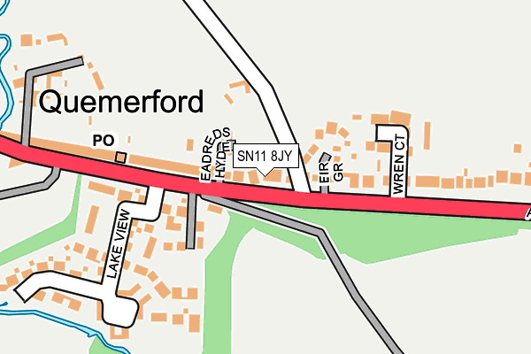 SN11 8JY map - OS OpenMap – Local (Ordnance Survey) SN11 8JY map - OS OpenMap – Local (Ordnance Survey)