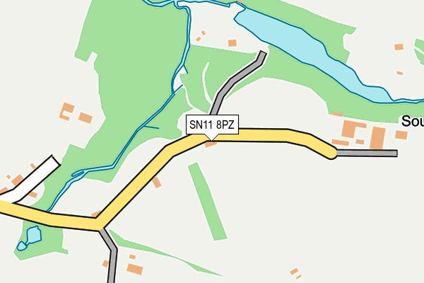 SN11 8PZ map - OS OpenMap – Local (Ordnance Survey) SN11 8PZ map - OS OpenMap – Local (Ordnance Survey)