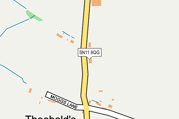 SN11 8QG map - OS OpenMap – Local (Ordnance Survey) SN11 8QG map - OS OpenMap – Local (Ordnance Survey)