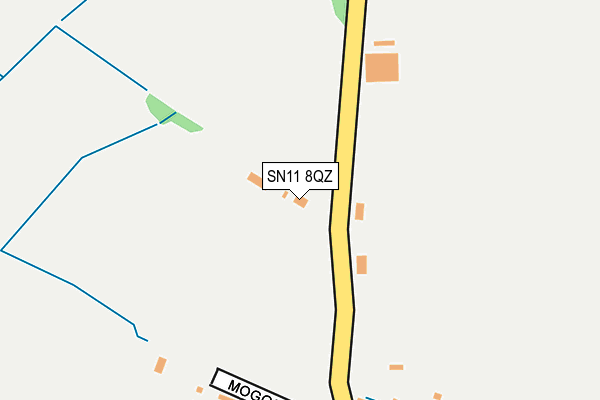 SN11 8QZ map - OS OpenMap – Local (Ordnance Survey)