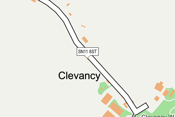 SN11 8ST map - OS OpenMap – Local (Ordnance Survey) SN11 8ST map - OS OpenMap – Local (Ordnance Survey)
