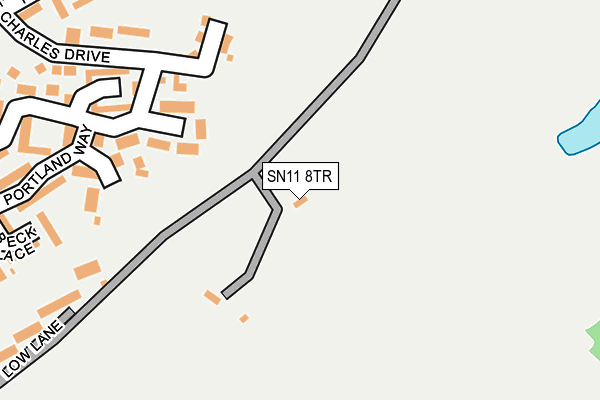 SN11 8TR map - OS OpenMap – Local (Ordnance Survey) SN11 8TR map - OS OpenMap – Local (Ordnance Survey)