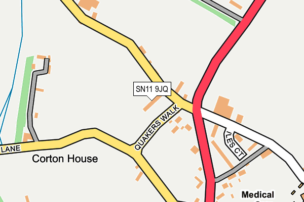 SN11 9JQ map - OS OpenMap – Local (Ordnance Survey) SN11 9JQ map - OS OpenMap – Local (Ordnance Survey)