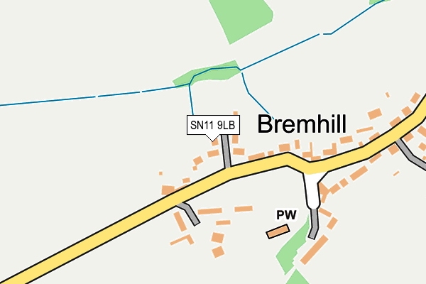 SN11 9LB map - OS OpenMap – Local (Ordnance Survey) SN11 9LB map - OS OpenMap – Local (Ordnance Survey)