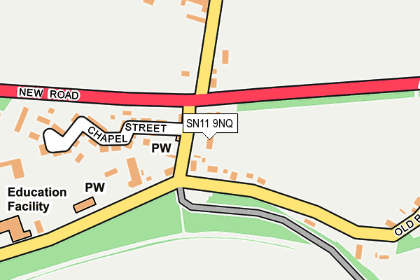 SN11 9NQ map - OS OpenMap – Local (Ordnance Survey) SN11 9NQ map - OS OpenMap – Local (Ordnance Survey)