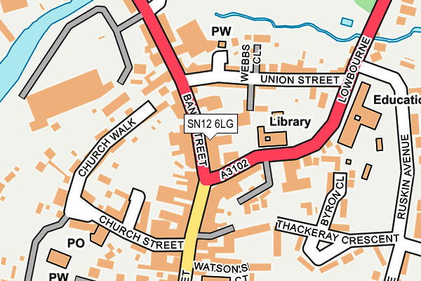 SN12 6LG map - OS OpenMap – Local (Ordnance Survey)