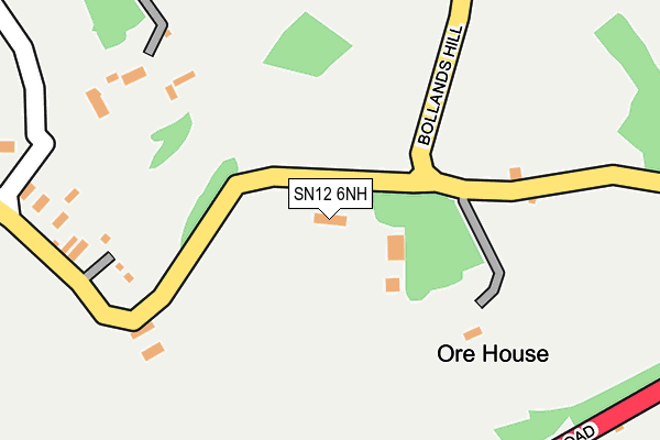 SN12 6NH map - OS OpenMap – Local (Ordnance Survey)
