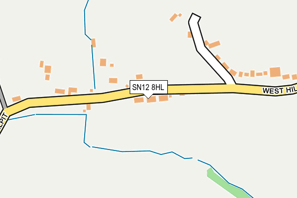 SN12 8HL map - OS OpenMap – Local (Ordnance Survey) SN12 8HL map - OS OpenMap – Local (Ordnance Survey)