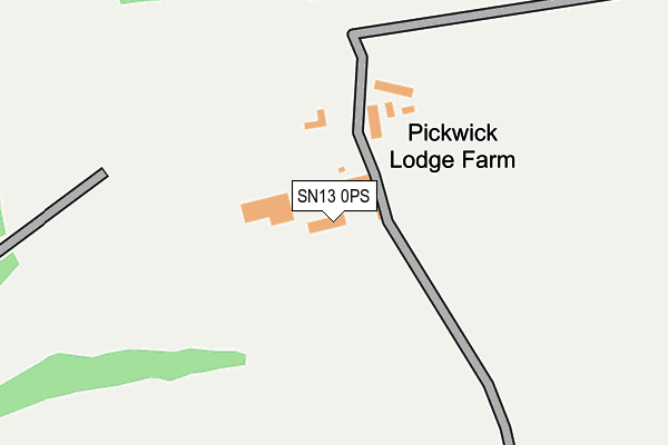 SN13 0PS map - OS OpenMap – Local (Ordnance Survey) SN13 0PS map - OS OpenMap – Local (Ordnance Survey)