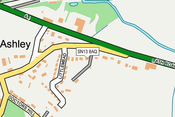 SN13 8AQ map - OS OpenMap – Local (Ordnance Survey) SN13 8AQ map - OS OpenMap – Local (Ordnance Survey)