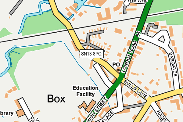 SN13 8PQ map - OS OpenMap – Local (Ordnance Survey)