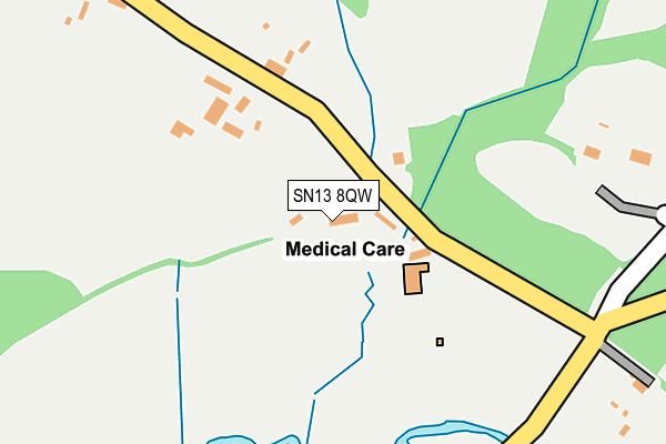 SN13 8QW map - OS OpenMap – Local (Ordnance Survey) SN13 8QW map - OS OpenMap – Local (Ordnance Survey)