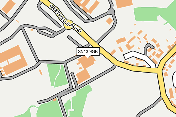 SN13 9GB map - OS OpenMap – Local (Ordnance Survey) SN13 9GB map - OS OpenMap – Local (Ordnance Survey)