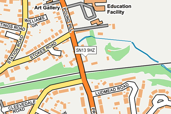 SN13 9HZ map - OS OpenMap – Local (Ordnance Survey) SN13 9HZ map - OS OpenMap – Local (Ordnance Survey)