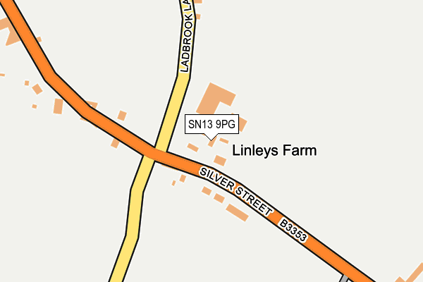 SN13 9PG map - OS OpenMap – Local (Ordnance Survey) SN13 9PG map - OS OpenMap – Local (Ordnance Survey)