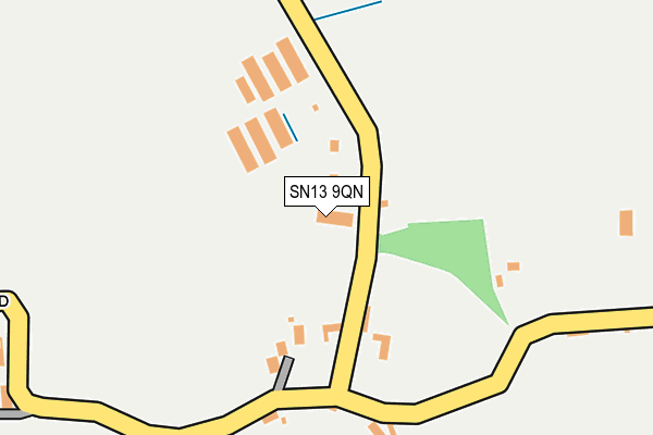 SN13 9QN map - OS OpenMap – Local (Ordnance Survey) SN13 9QN map - OS OpenMap – Local (Ordnance Survey)