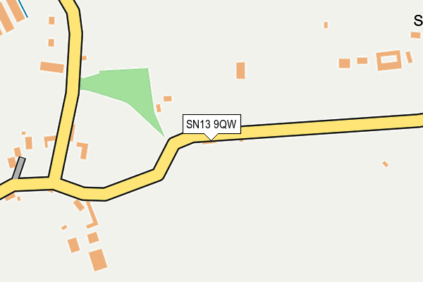 SN13 9QW map - OS OpenMap – Local (Ordnance Survey) SN13 9QW map - OS OpenMap – Local (Ordnance Survey)