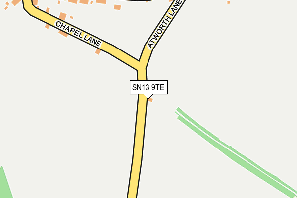 SN13 9TE map - OS OpenMap – Local (Ordnance Survey) SN13 9TE map - OS OpenMap – Local (Ordnance Survey)