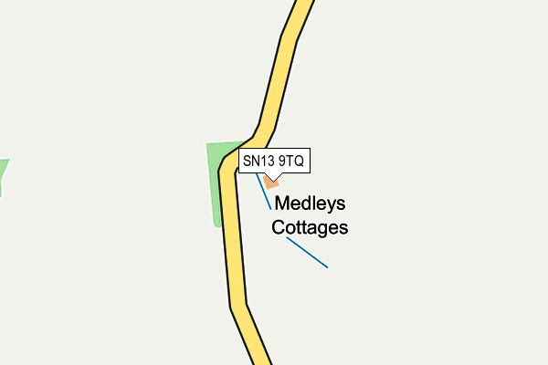 SN13 9TQ map - OS OpenMap – Local (Ordnance Survey) SN13 9TQ map - OS OpenMap – Local (Ordnance Survey)