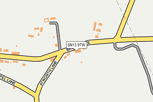 SN13 9TW map - OS OpenMap – Local (Ordnance Survey) SN13 9TW map - OS OpenMap – Local (Ordnance Survey)
